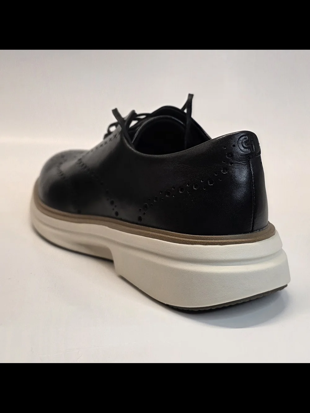 New Cole Haan Original Grand Cityspectre Wingtip Oxford Black Men's Size 8.5